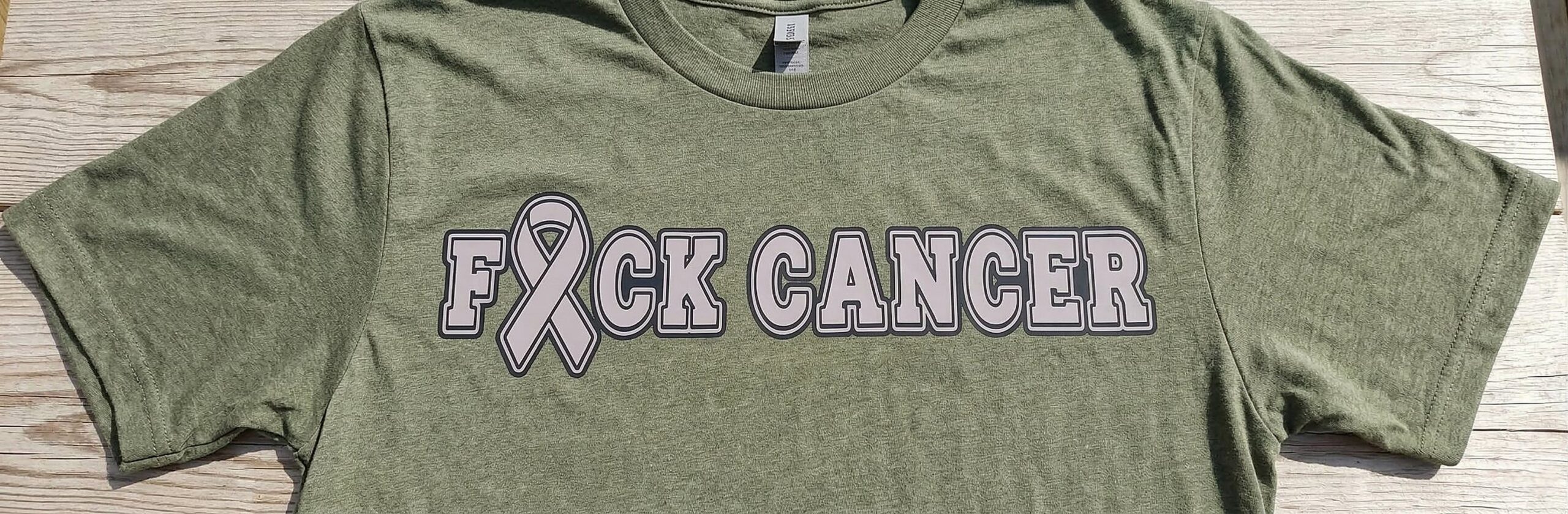 Cancer ribbon tee